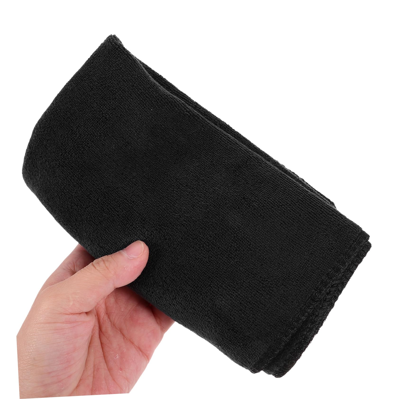 Mikinona 12er-Pack Mikrofaser-reinigungslappen Geschirrtücher Für Auto Und Küche Saugfähige Geschirrtücher Wiederverwendbare Waschlappen Schwarz 40 X 40 cm