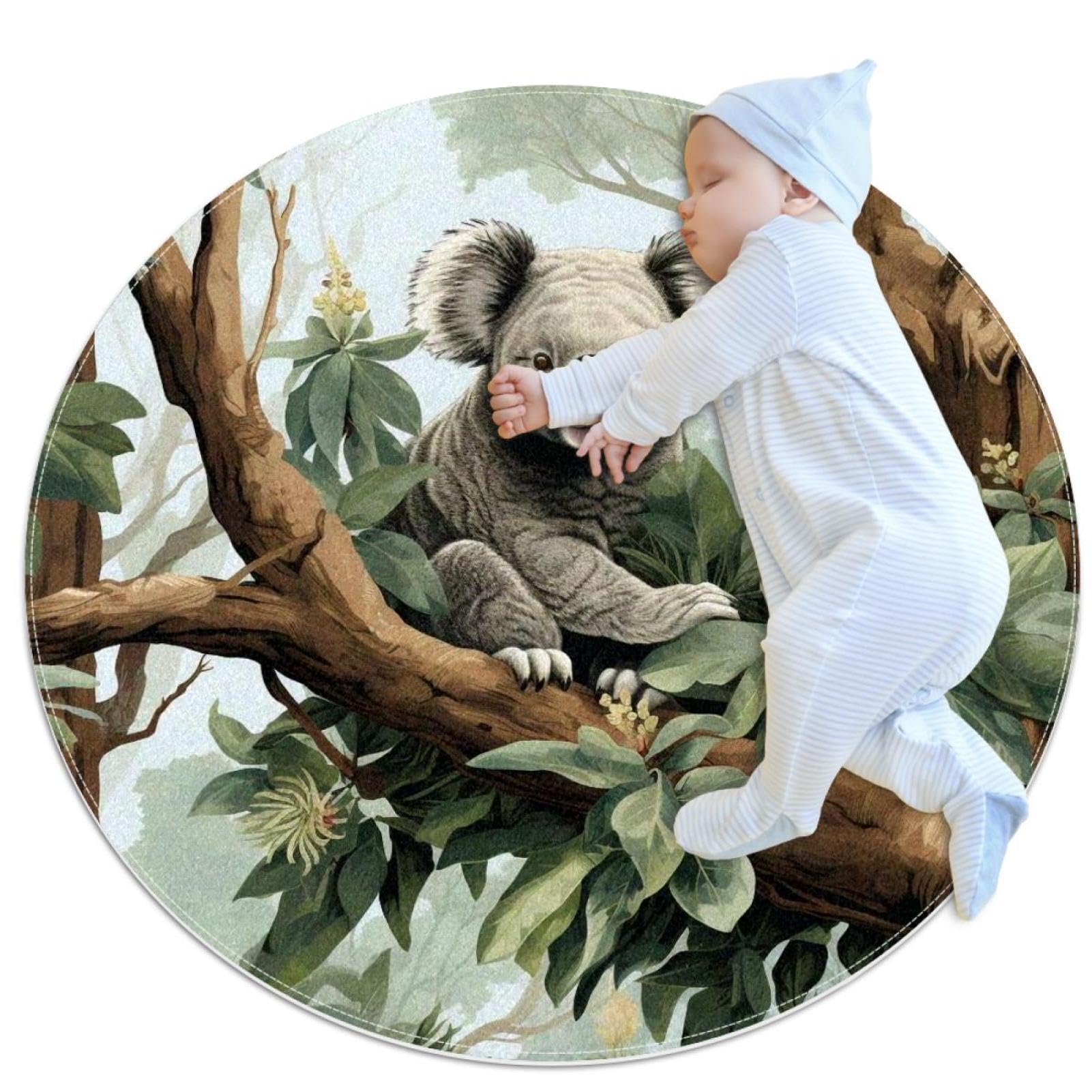 Tapis de salle de bain koala antidérapant évite les glissades enfant