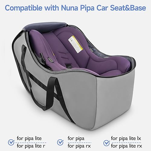 Miniatura 2 de YOREPEK Bolsa acolchada para cochecito de viaje en avión compatible con UPPAbaby MINU V2 y MINU, bolsa de viaje para asiento de automóvil infantil
