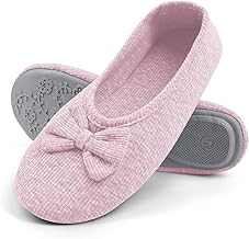 OFFCUP Women's Slippers House Shoes Slipper Ballerina Women House Slippers Memory Foam Winter Slippers Indoor Warm Plush Lightweight Cotton Shoes