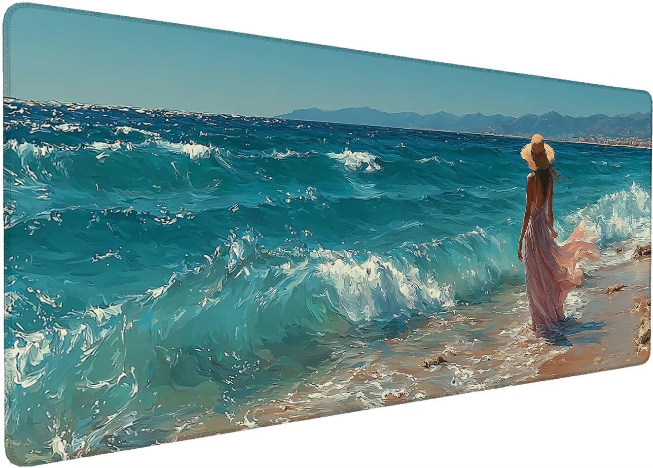 Mouspad XXL 1000x500x3mm Mouse Pad Groß Meer 6-3WQAK