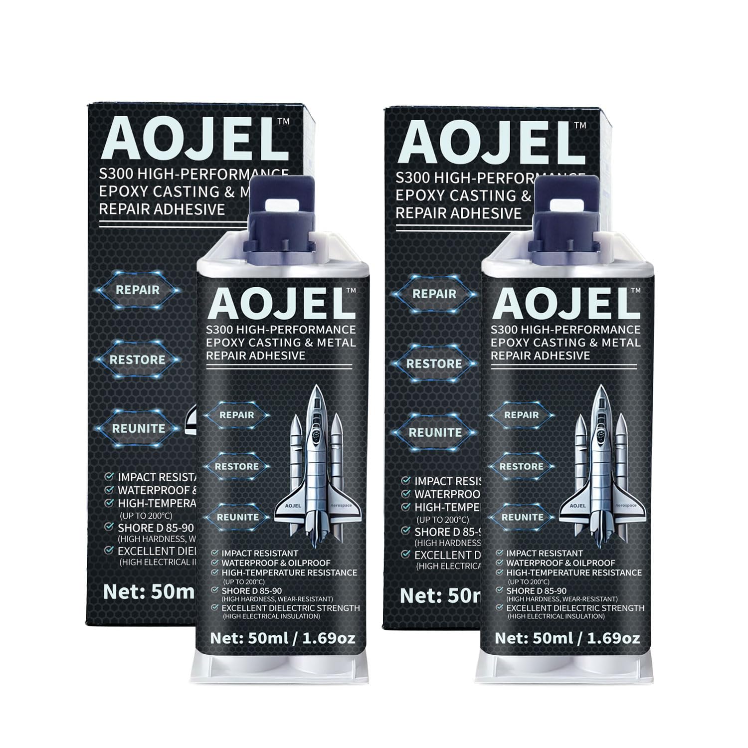 AOJEL S300 Metal Epoxy: Repair Aluminum & Steel -10