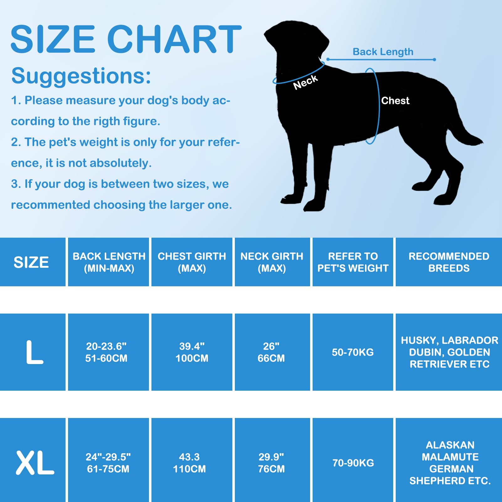 VINGVO Accappatoio per cani, ad asciugatura rapida, super assorbente, collare regolabile e asciugamano in microfibra per cani, asciugatura rapida, per cani a casa e all'aperto (blu, XL)
