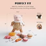 Nocciola Stuffed Pig Dog Toys: Funny Squeaky Crinkle Dog Chew Toys for Small Medium Breed, Plush Puzzle Training Pet Toys, Burrow Hide and Seek Mental Stimulation Anxiety Relief, 9 Packs | Intelligence Dog Enrichment Toys For Mental Stimulating, Plus