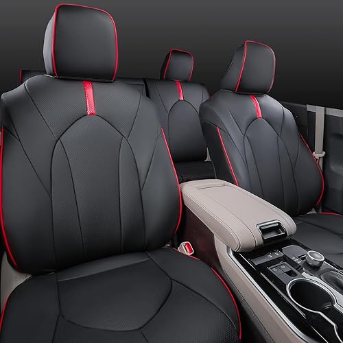 Xipoo Funda de asiento compatible con Toyota Highlander 2020-2024 de 7 asientos, protector de asiento de automóvil de repuesto para accesorios