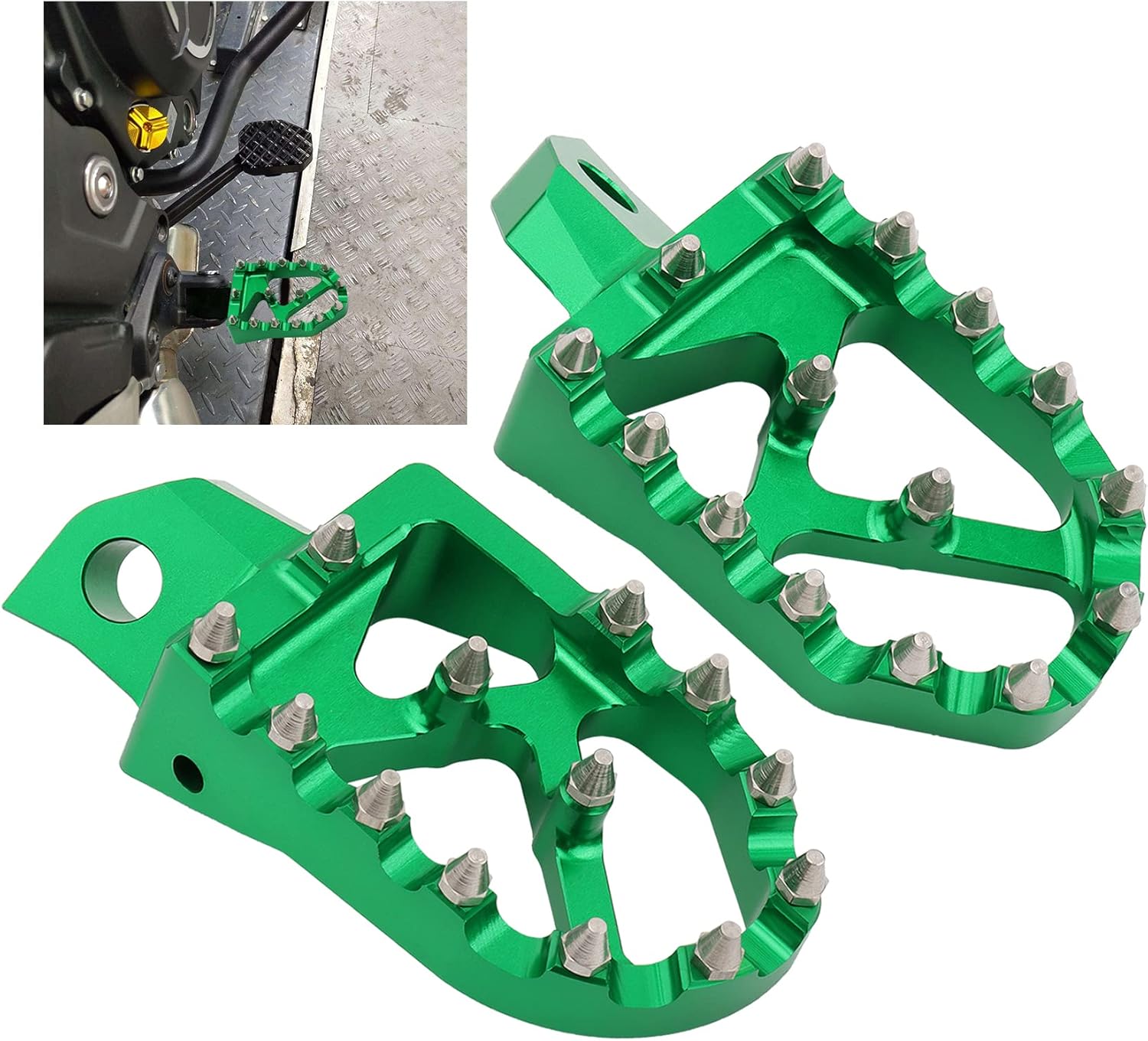 Dirt Bike Foot Pegs MX Offroad Footrest Pedal for KDX200