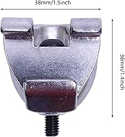 Vista 3 de Soporte de montaje de aro para bombo, abrazadera de aro Tom para cencerro, bloque de atasco, pandereta, platillo de chapoteo plateado