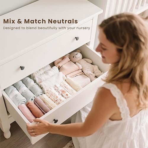 Miniatura 6 de Konssy Paquete de 3 fundas elásticas para cambiador para niña, niño, funda suave y sedosa para cambiador, sábanas transpirables para pañales de bebé