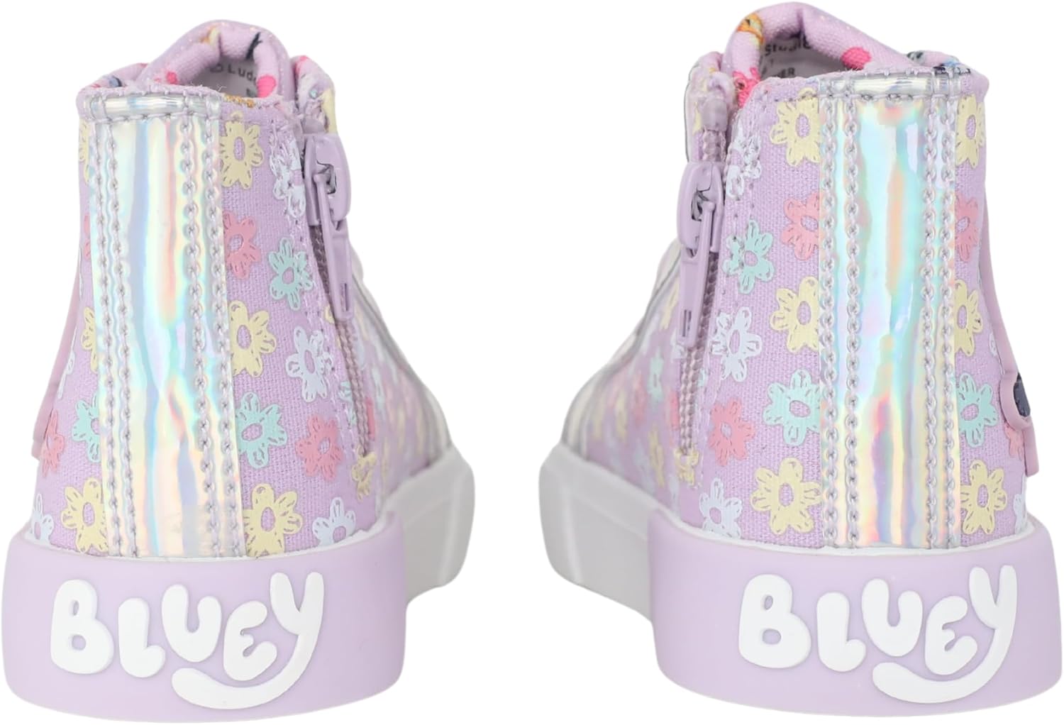 Ground Up Bluey Sneakers for Kids - Unisex High-top Bluey and Bingo Shoes with a Side Zipper so They Slip on! - Image 4