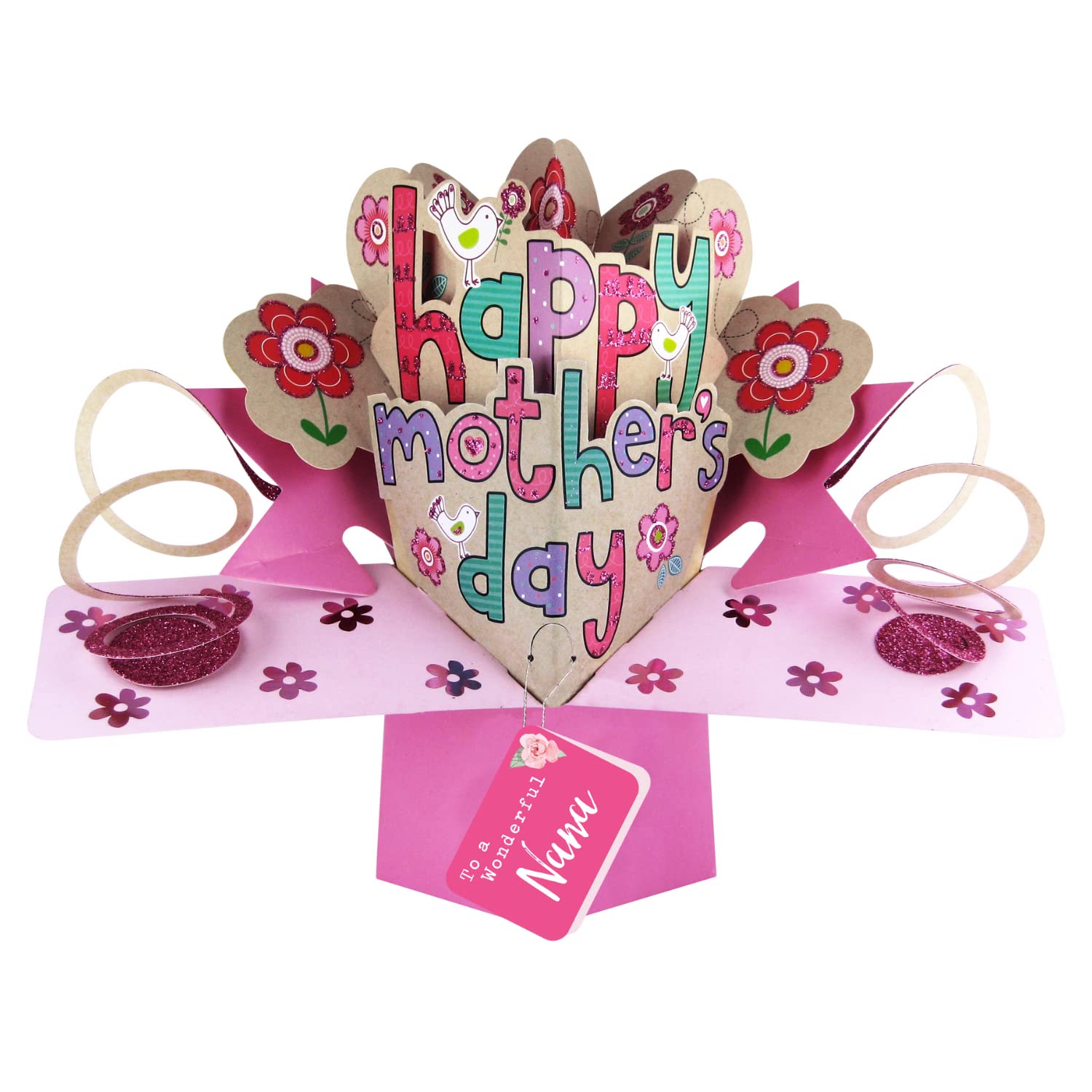Happy Mother's Day To A Wonderful Nana Pop Up Card 3D Greeting Cards POP004M12
