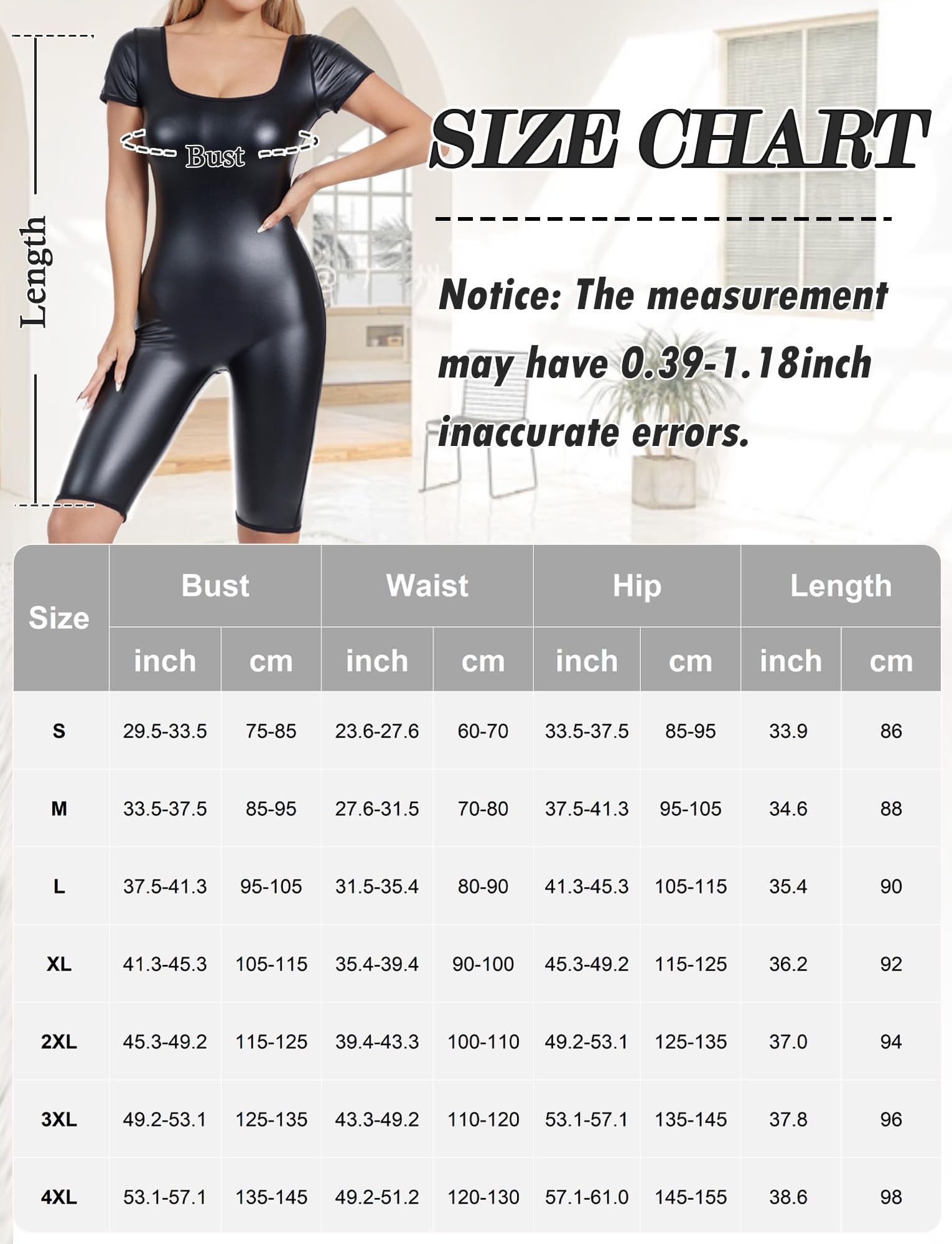 Damen Sexy Bodysuit Leder Jumpsuit Playsuit Festival Outfit Body Bauchweg Kostüm Rave Party S-4XL