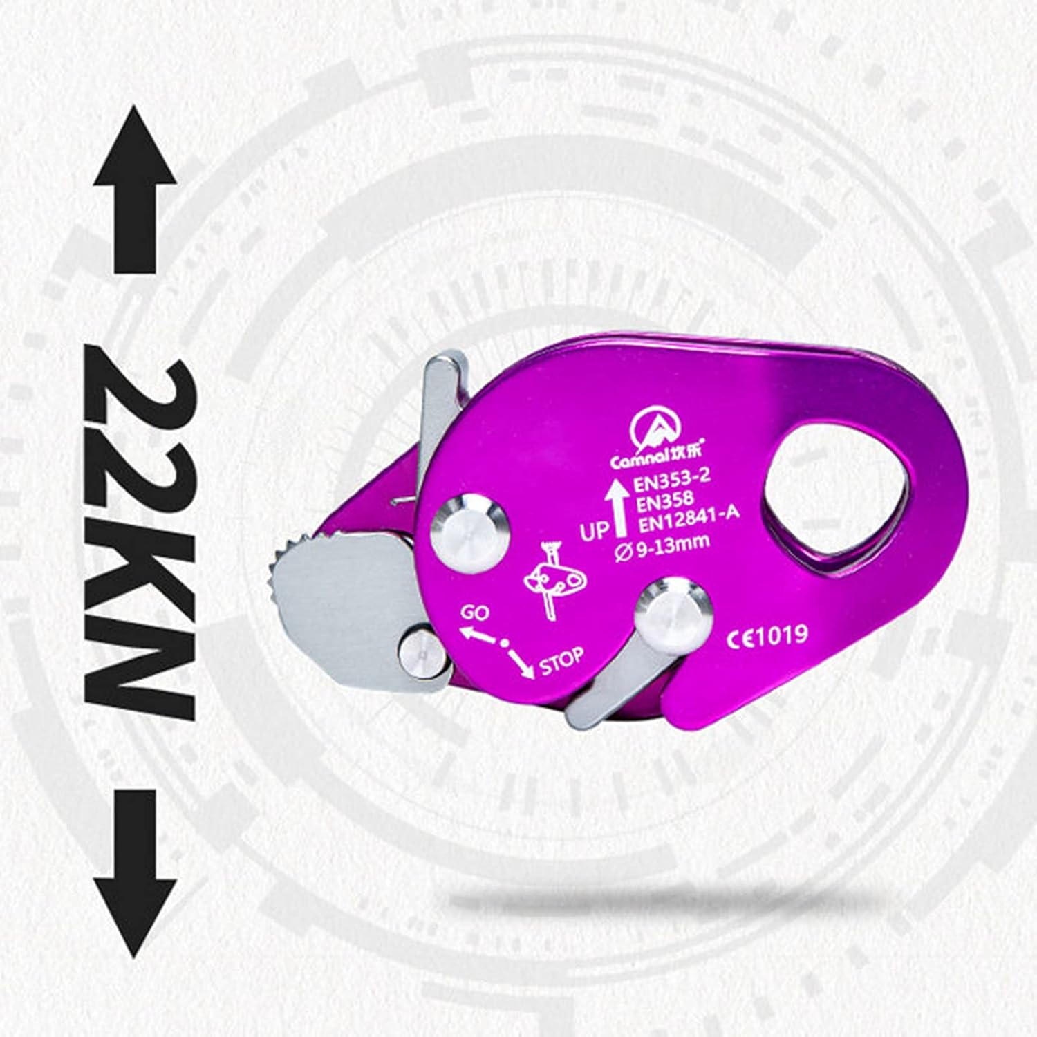 VMS INDIA Safety Arborist Rope Grab Rock Tree Climbing Stop Descender