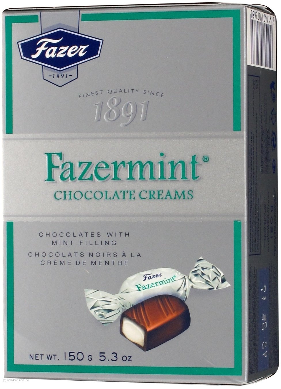 Fazermint Milk Chocolate Candy with Mint Pralinen Creams 150g by Karl Fazer [Pack of 10]