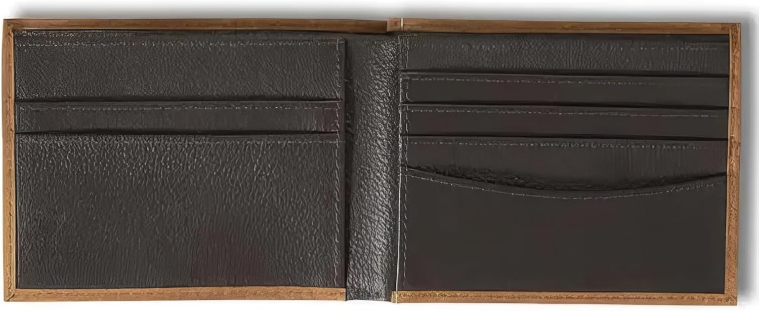 ARIAT Men's Genuine Leather Bifold Wallet, USA Flag Patch, Medium Brown, 3-1/2" x 4-1/4" - Image 2