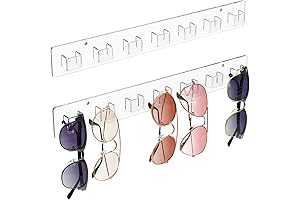 Acrylic Sunglasses Organizer, 2 Pack Sunglasses Holder