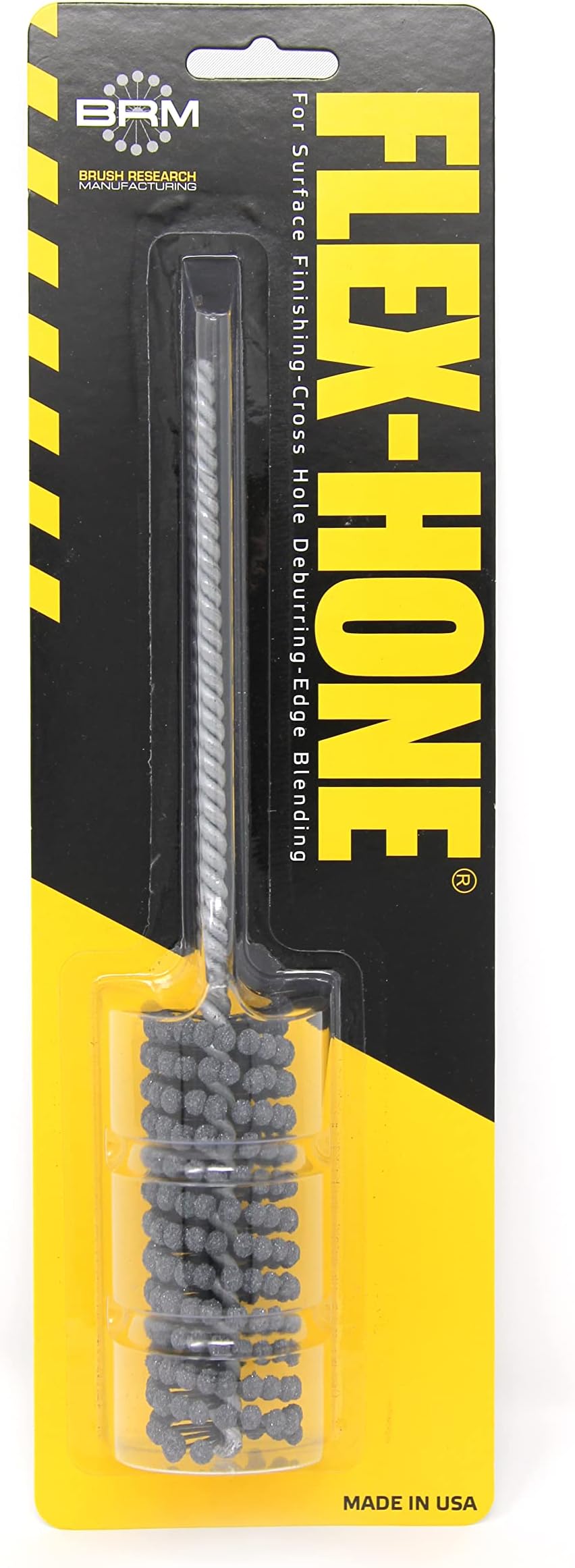 Brush Research BC10018 FLEX-HONE®, 1" (25.4mm) Diameter, 180 Grit, Silicon Carbide, For Mild Steel, Stainless Steel, Cast Iron and Softer Ferrous Materials