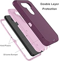 Vista 2 de Funda para LG K51, LG Reflect, resistente a prueba de golpes, funda de goma resistente, cubierta de plástico duro, funda protectora híbrida de doble