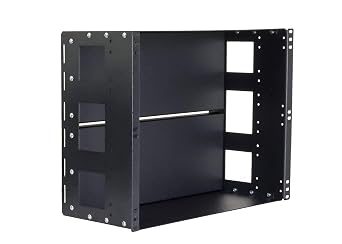 IRP208SB-8U Rackmount 8U Compact 8 inch Depth Solid Panel Box for Industrial Standard 19 inch 2-Post Relay Rack or 4-Post Rack Cabinet