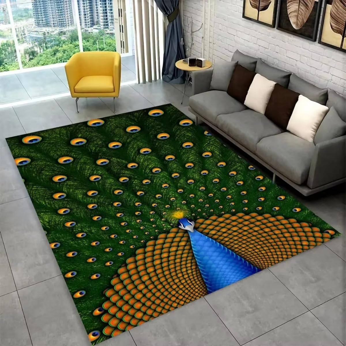 Tapis de style animalier coloré pour dynamiser une chambre d'ado