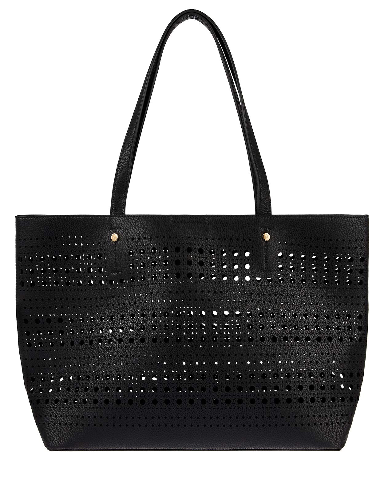 AccessorizePerforated Shopper with Detachable Zip Pouch