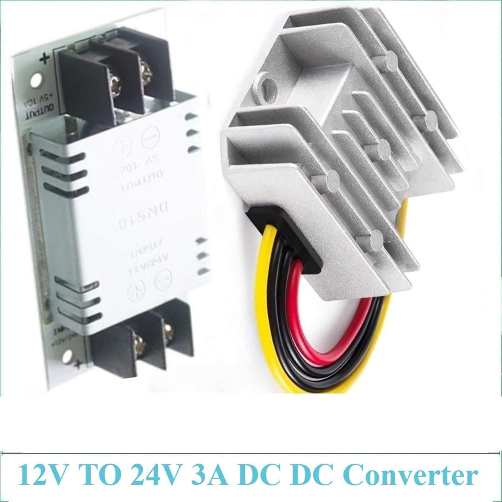 12V to 24V 3A DC DC Step Down Up Converter Stabilizer Regulator 12VDC Boost to 24VDC 3AMP Reducer Module(12V-24V 3APCBA)