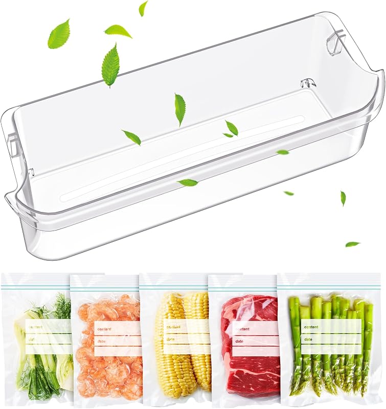 UPGRADED 241505301 241505300 Refrigerator Door Bin Shelf Compatible with Frigidaire FGSC2335TFB Door Shelf Replacement FGSC2335TDB FFSC2323TS8 FFSC2323TSA FFSC2323TS0 FGSC2335TF0 Upper Door Bin