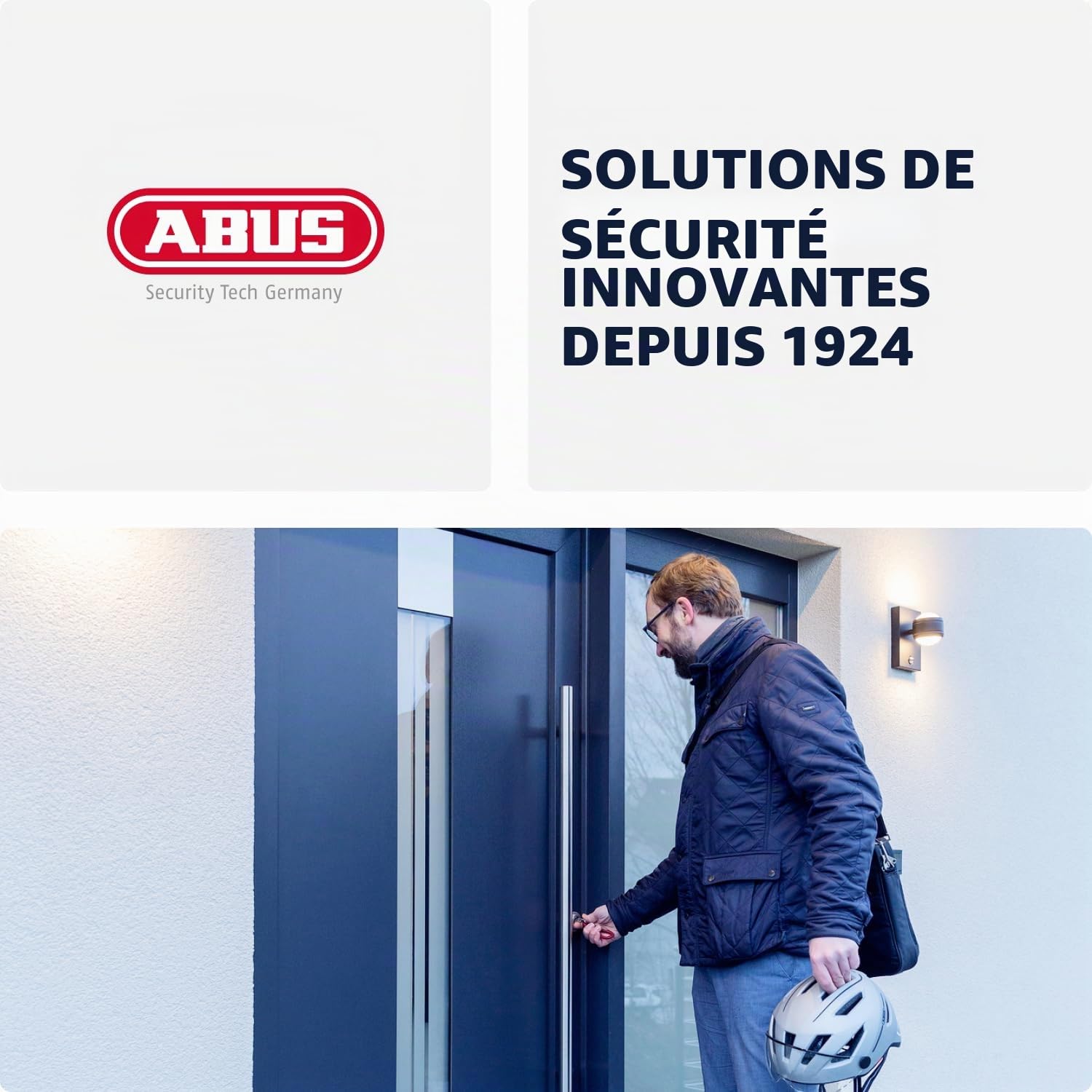 ABUS Cylindre profilé D6XBL 30/30 avec carte de code et 5 clés - 96801 - Noir