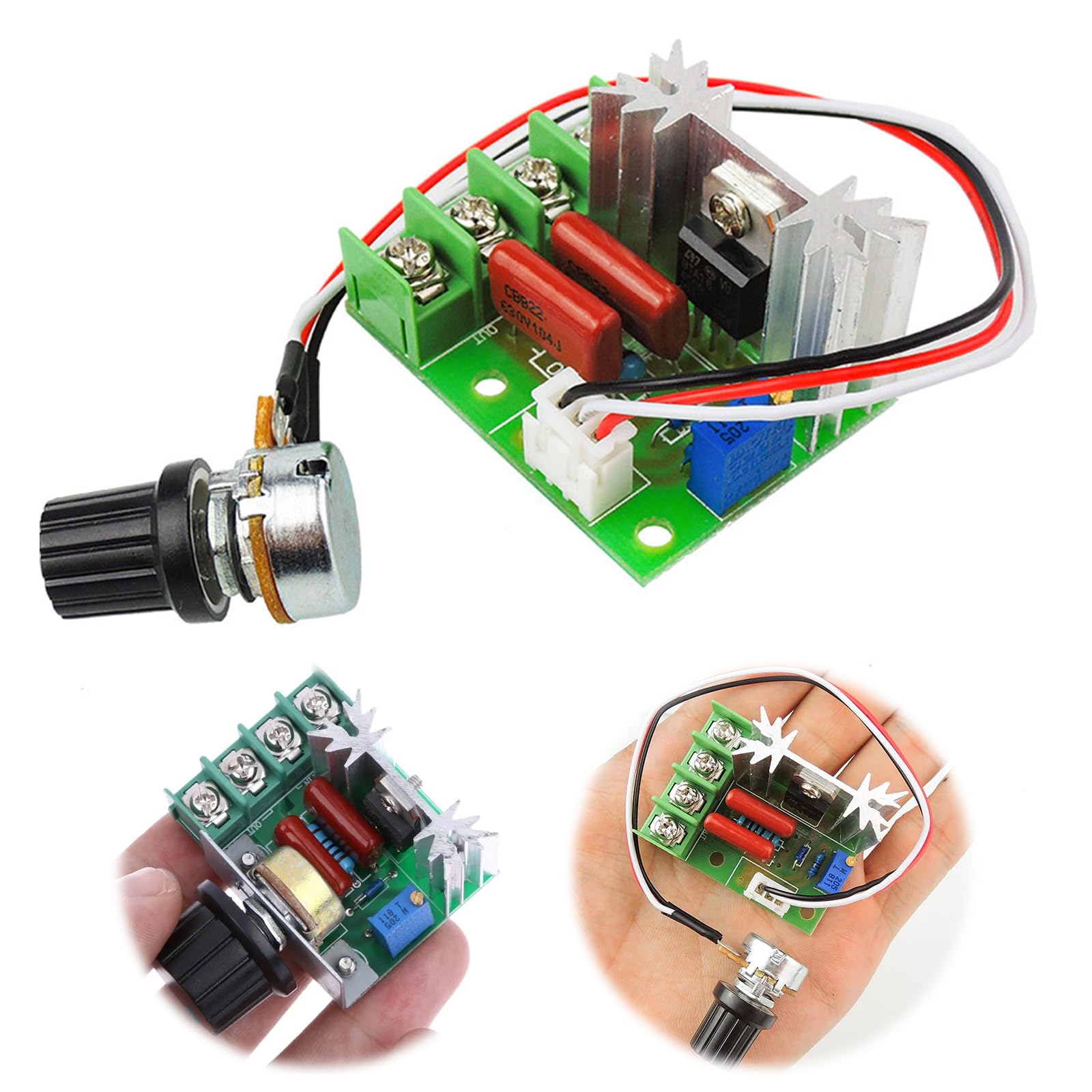 Produktbild von SCR-Spannungsregler 4000W – 220V Dimmer/Controller Für Motor & Licht