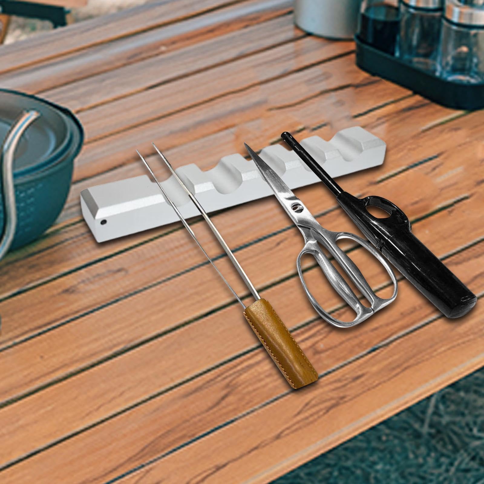 Amagogo Support de Table pour Baguettes et Cuillères, Accessoire de Repas, Argent