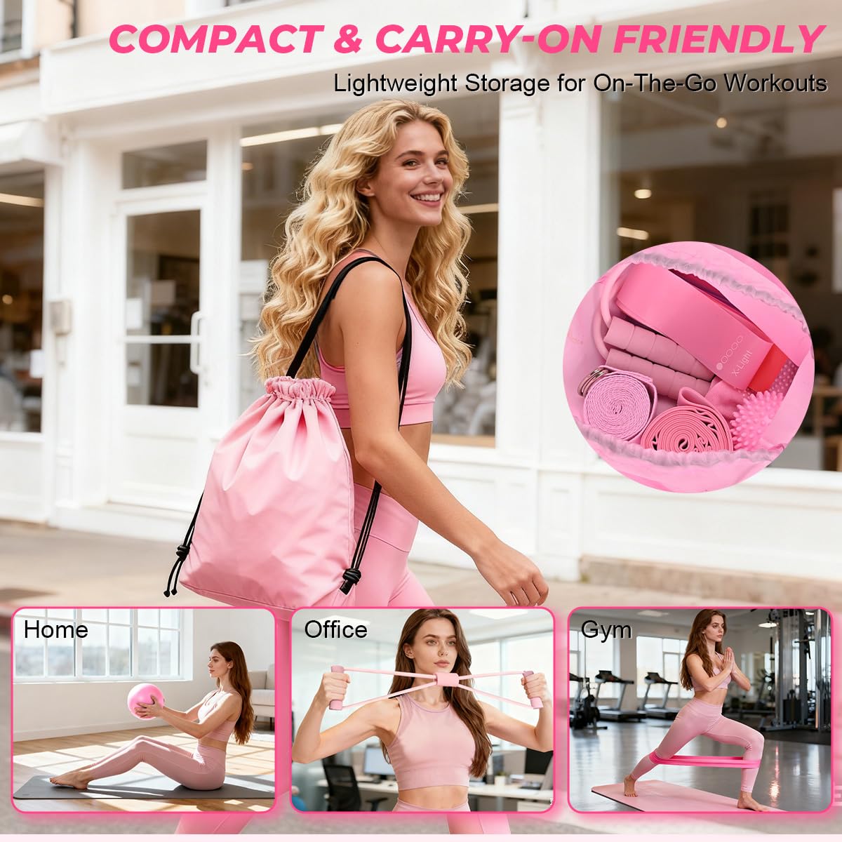 Amazon.com: Flickzy 20 Pcs Pilates Ring Set for Women, Magic