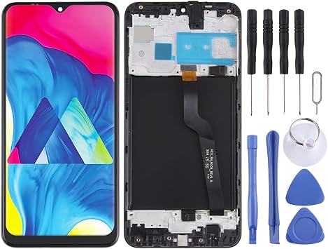 CHENYAN LCD Screen for Galaxy M10 SM-M105 Digitizer Full Assembly with Frame Black