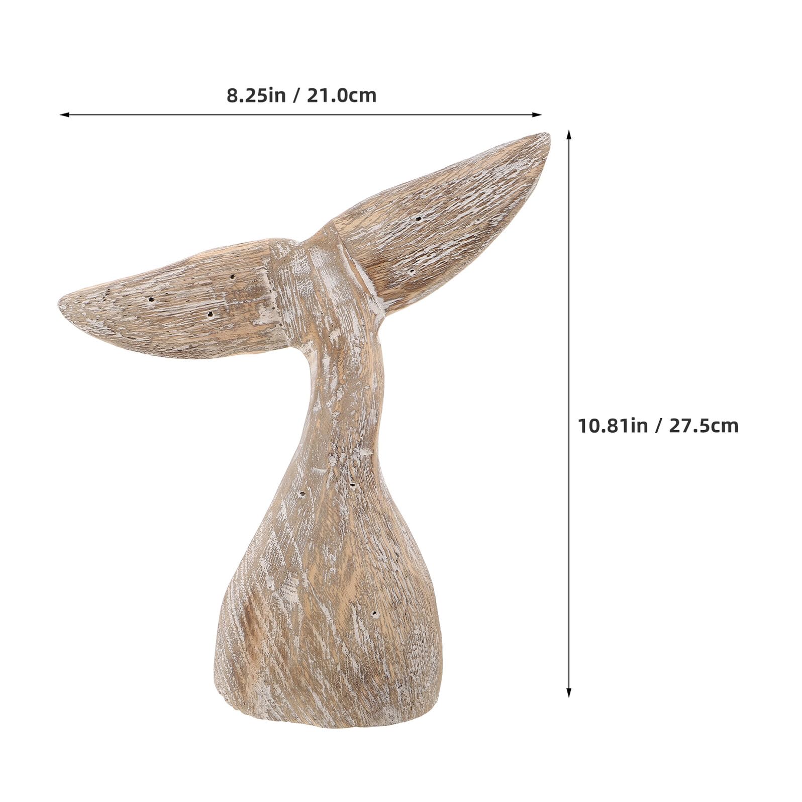 de Ballena Decorativa Pequeña de Madera Rústica para Mesa Escultura Náutica Costera Decoración Temática Oceánica para Hogar de Playa y Estantes Figura Tallada para Ambiente
