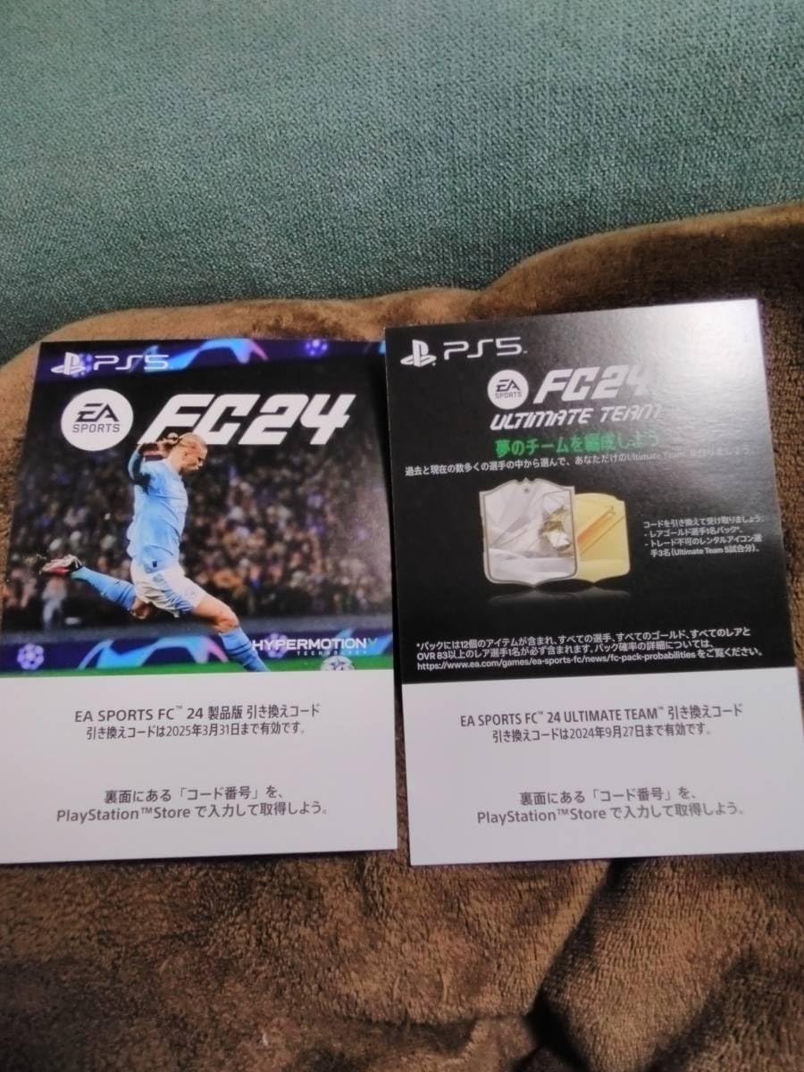 取引ナビでコードを通知 PS5 EA SPORTS FC24ゲーム本編ダウンロード版 特典イン