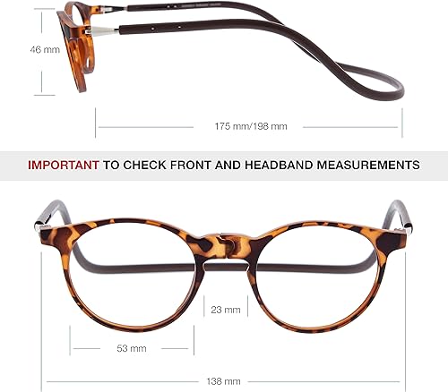 Miniatura 7 de DIDINSKY - Lentes de lectura magnéticos con bloqueo de luz azul para hombres y mujeres. Puente magnético. 8 colores y 5 potencias - Faraday