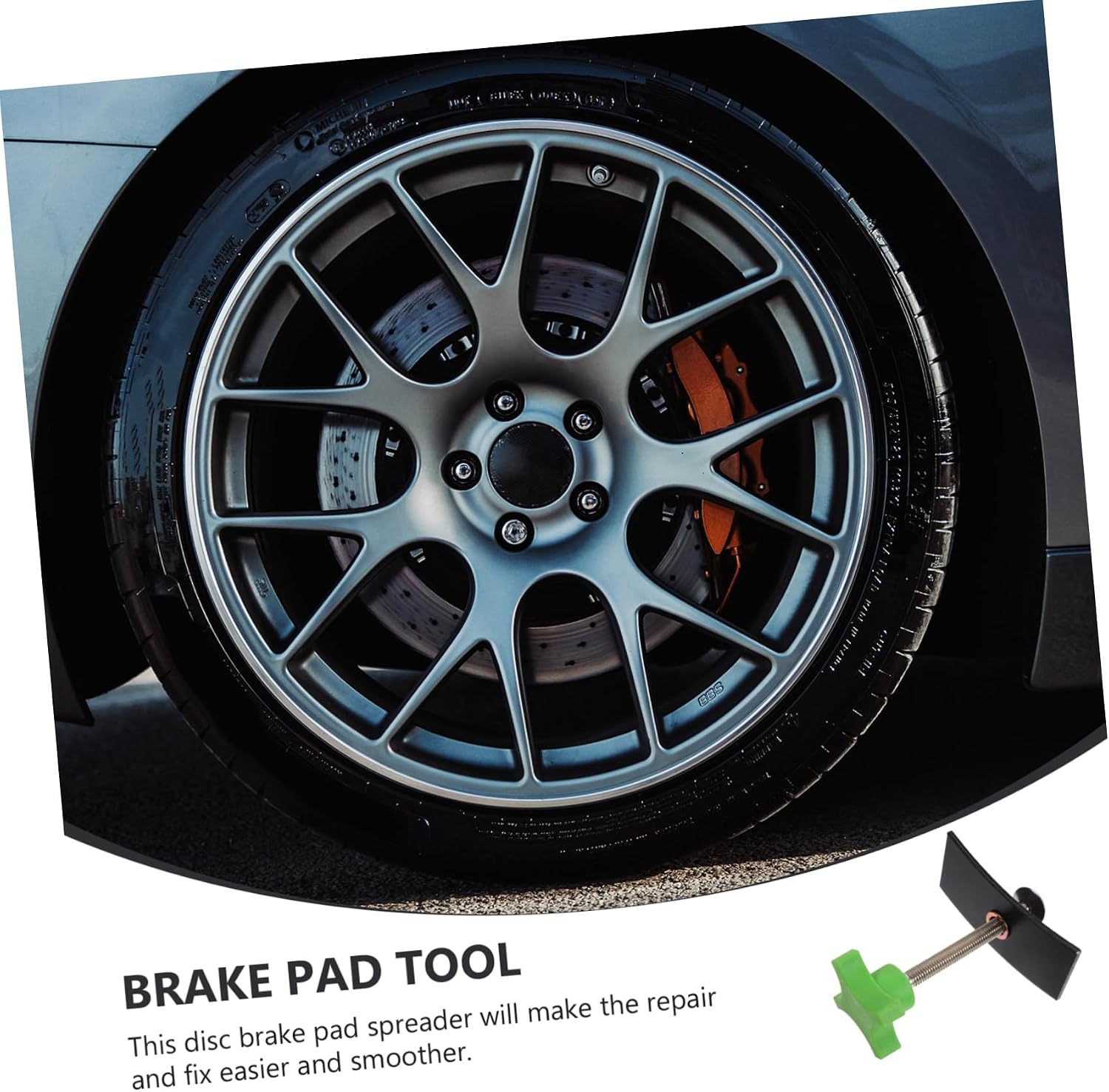 Gatuida 2pcs Auto Repair Tool Brake Supply Brake Accessory Swivel Brake Pad Spreader Small Brake Pad Spreader Brake Pad Piston Tool Small Brake Pad Tool Disc Brake Pad Spreader, 12.00X10.00X4.50CM