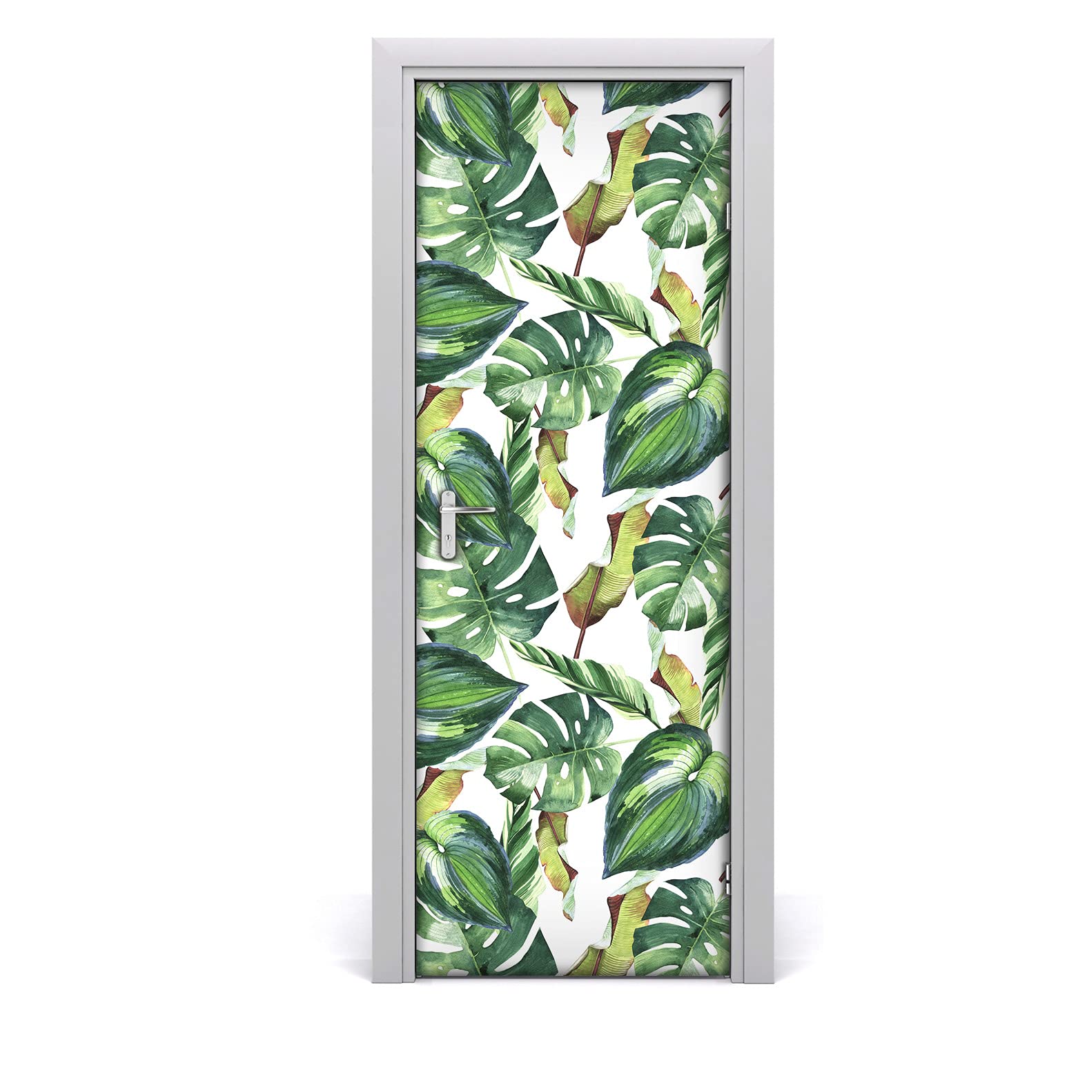 Mural Magic-Stick auto-adhésive pour rénover une porte abîmée sans outils ni colle