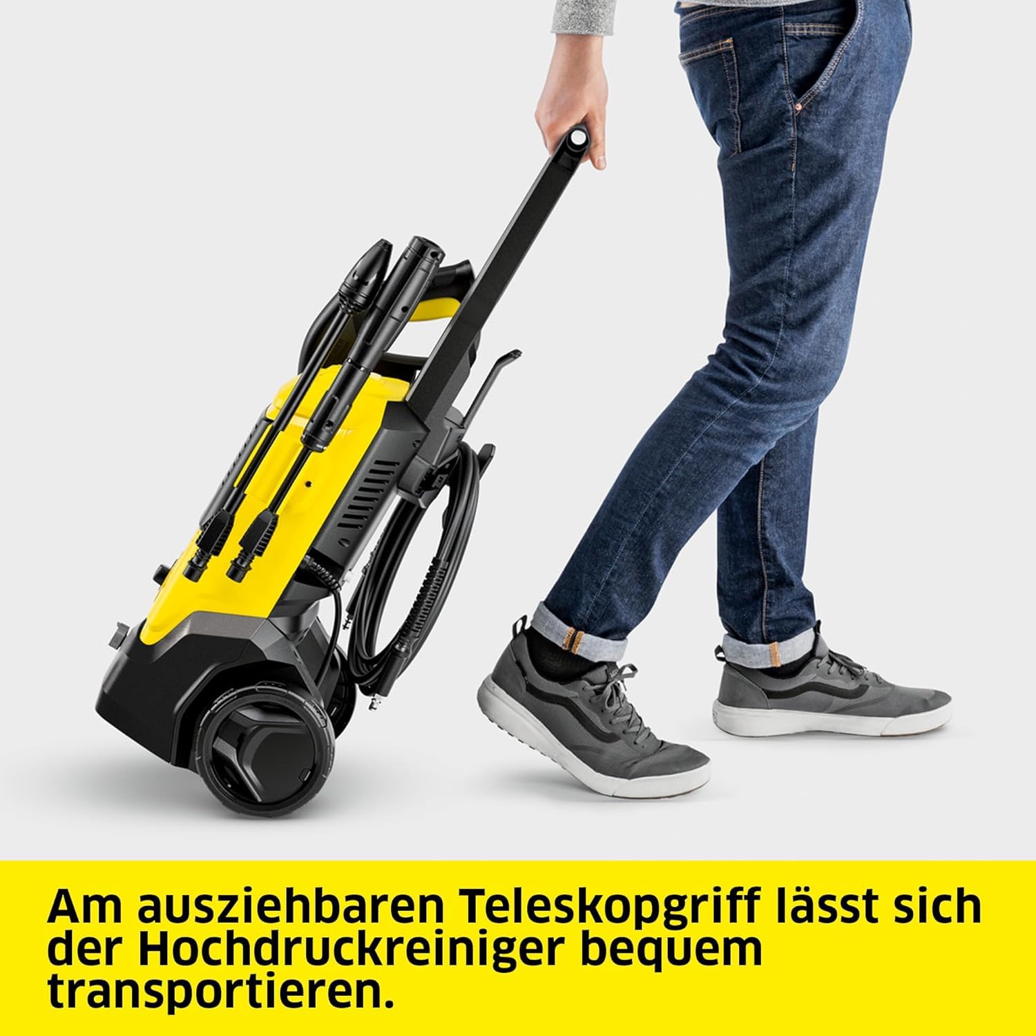 Kärcher Hochdruckreiniger K 4 FJ Home, 130 bar, 420 l/h, 30 m²/h, Wasserfilter, HD-Pistole, Dreckfräser, VPS, Schaumdüse