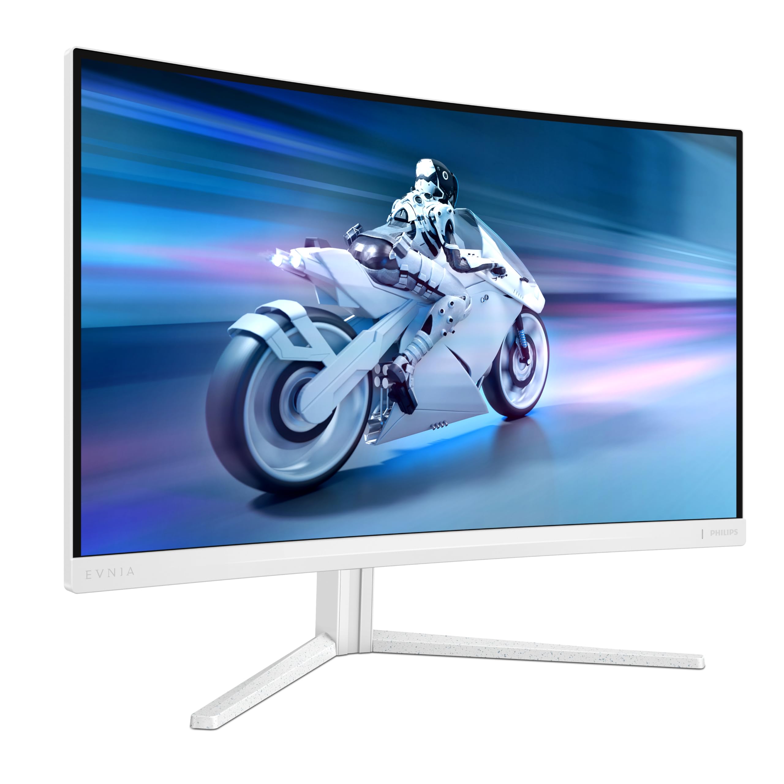 PHILIPS Evnia 27M2C5501 - Monitor gaming curvo QHD da 27 pollici, 180 Hz, 1 ms GtG, FreeSync Premium (2560x1440, 2x HDMI 2.0, 1x DisplayPort1.4) bianco QHD 180Hz 27 Pollici QHD Curved