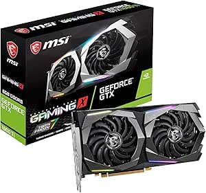 MSI Gaming GeForce GTX 1660 Ti 192-bit HDMI/DP 6GB GDRR6 HDCP Support DirectX 12 Dual Fan VR Ready OC Graphics Card (GTX 1660 TI GAMING X 6G)