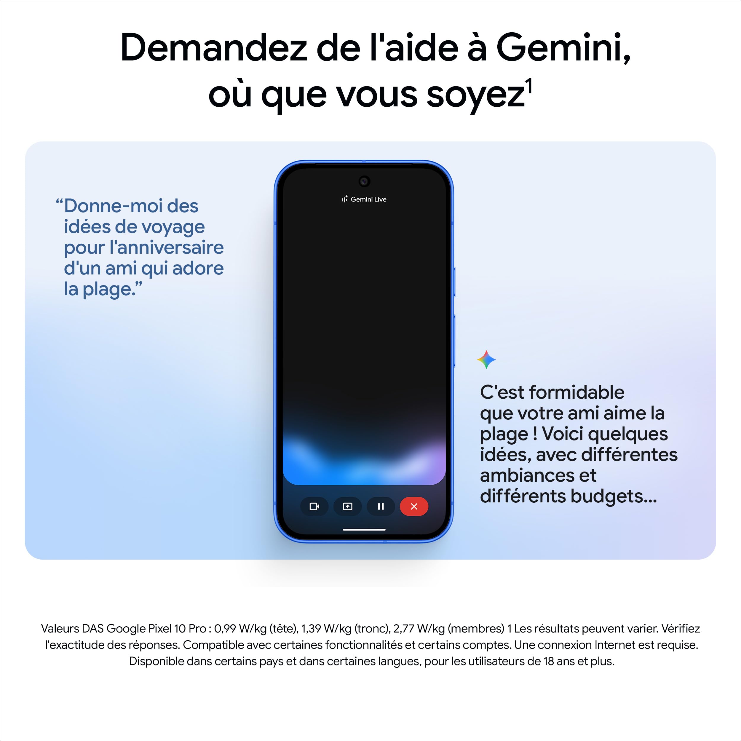 Google Pixel 10 – Smartphone Android débloqué avec Gemini, Triple Appareil Photo arrière avancé, Plus de 24 Heures d'autonomie et écran Super Actua 6,3″ – Noir Volcanique, 128GB