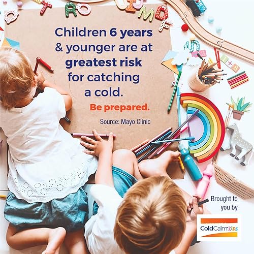 Miniatura 4 de Boiron ColdCalm Kids Pellets para aliviar los síntomas comunes del resfriado como estornudos, secreción nasal, dolor de garganta y congestión nasal,