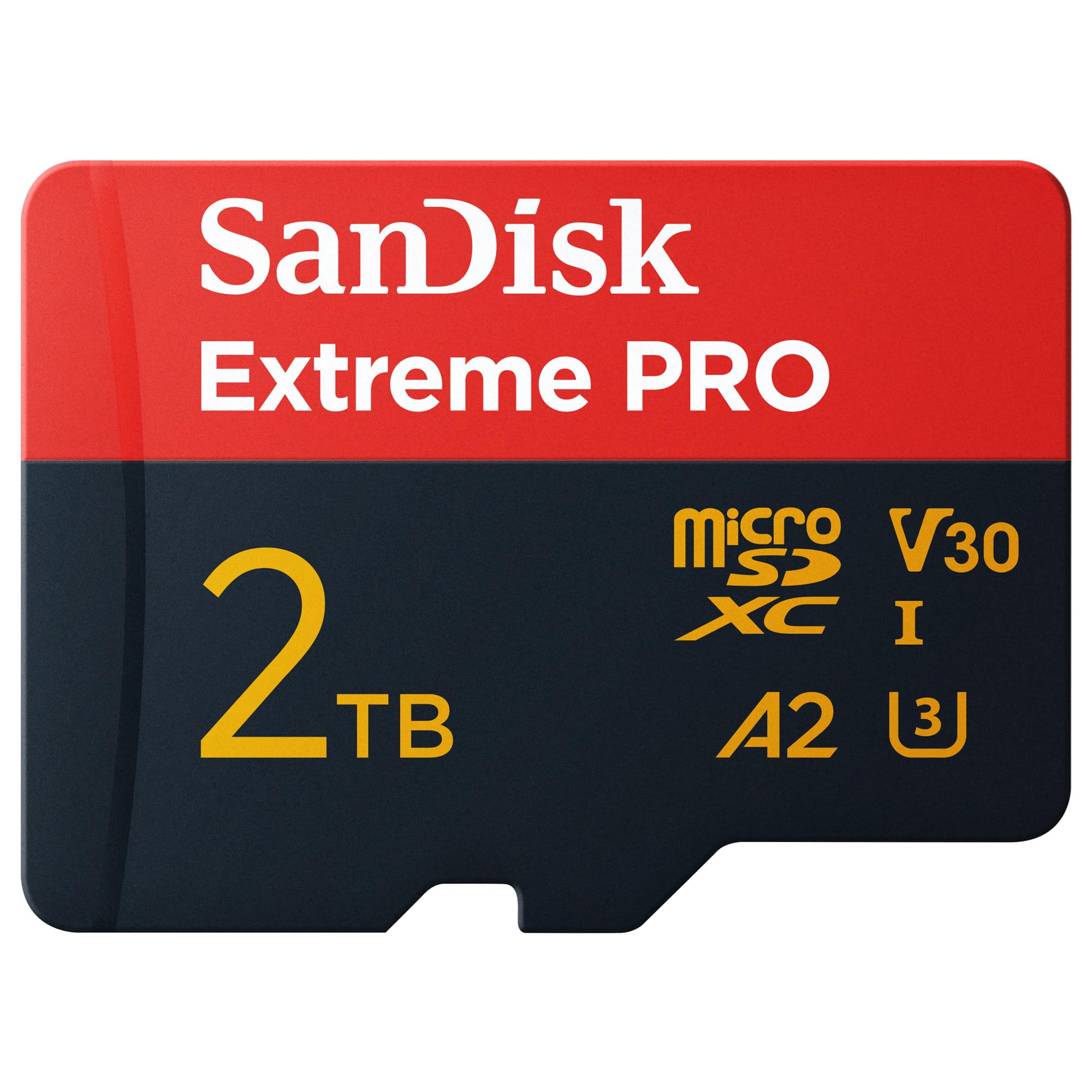 SanDisk2TB Extreme PRO microSDXC™ UHS-I Card, Up to 250MB/s read speed; Up to 150MB/s write speed, SDSQXCD-2T00-GN6MA