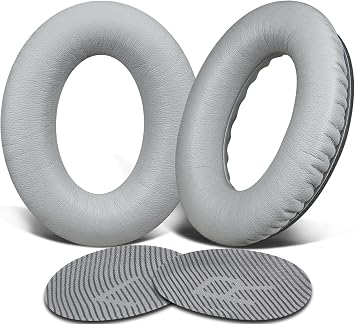 SoloWIT Earpads for Bose QC35, QC35 ii, QC45 - Silver