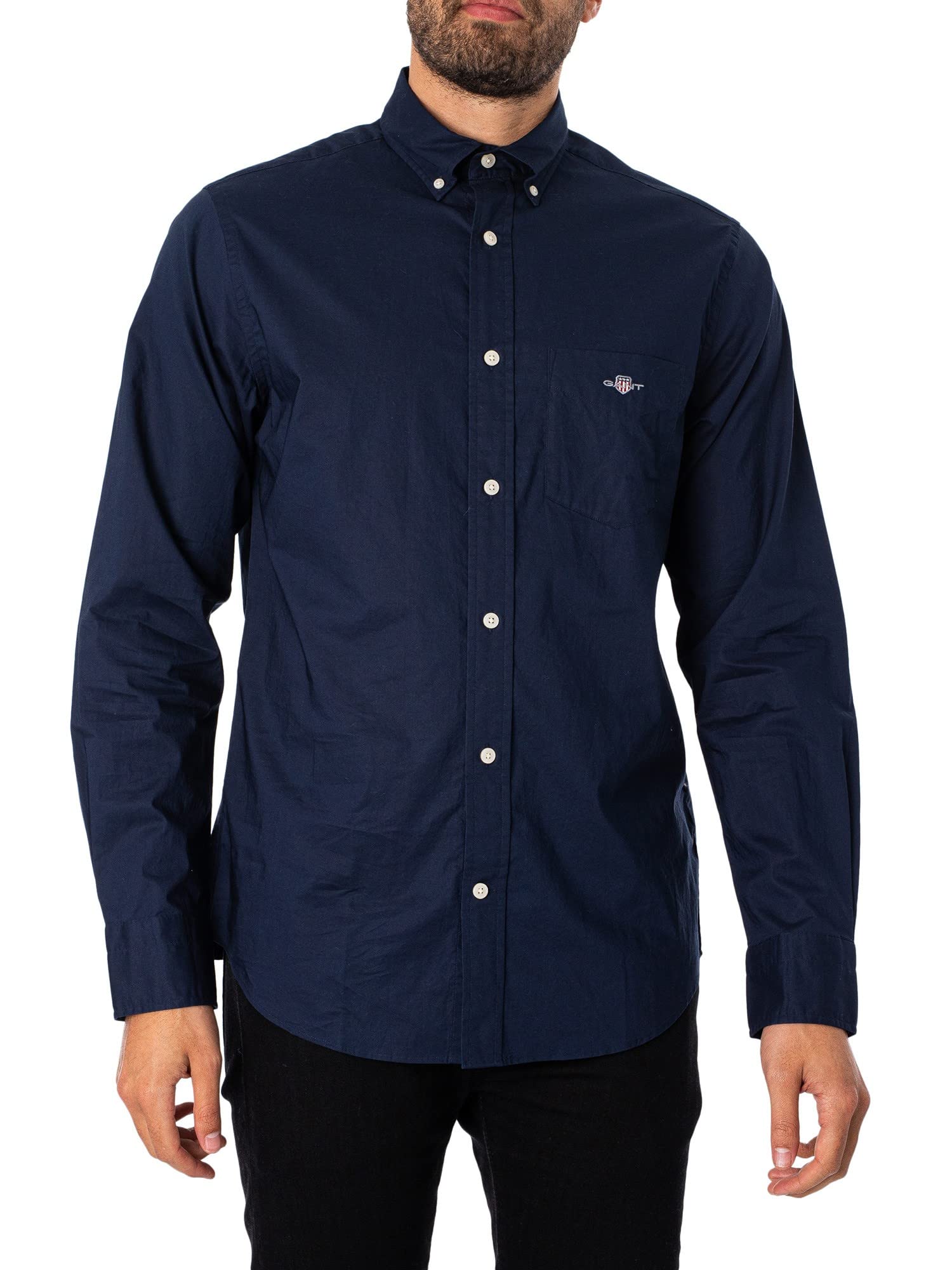 GANT Men's REG POPLIN Shirt Dress, Light Blue, 4XL