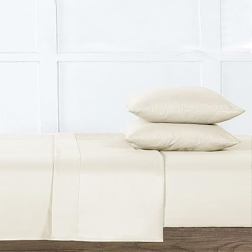 Miniatura 3 de WellBeing Oxywash - Juego de sábanas (4 piezas, 300 hilos, tamaño queen, color marfil