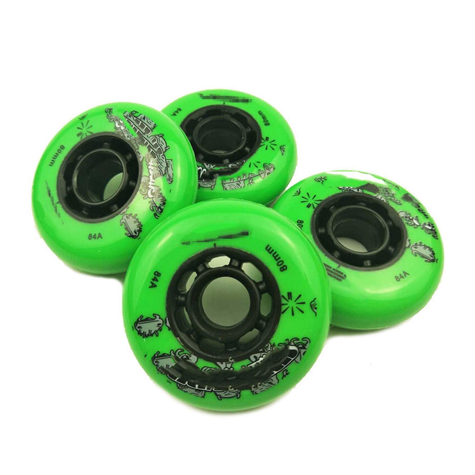 Skateboard-Räder, Rollschuh-Räder 84A Skating-Rad 80 76 72MM Reifen für Roller-Inline-Skates-Rad
