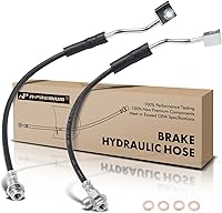 A-Premium Front Brake Hydraulic Hoses Pair for Ford F-150 1990-1996 & Bronco 1990-1992 - DOT Certified, Replaces F4TZ2078C