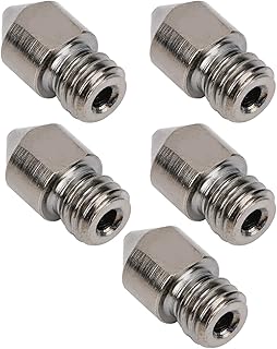 Bicos de extrusão de impressora 3d, 5 pçs/conjunto mk8 1,75 mm Conjunto de bicos de impressora 3d cabeças de impressão kits de limpeza de bicos acessórios de impressora 3d para impressora 3d (0,6 mm)