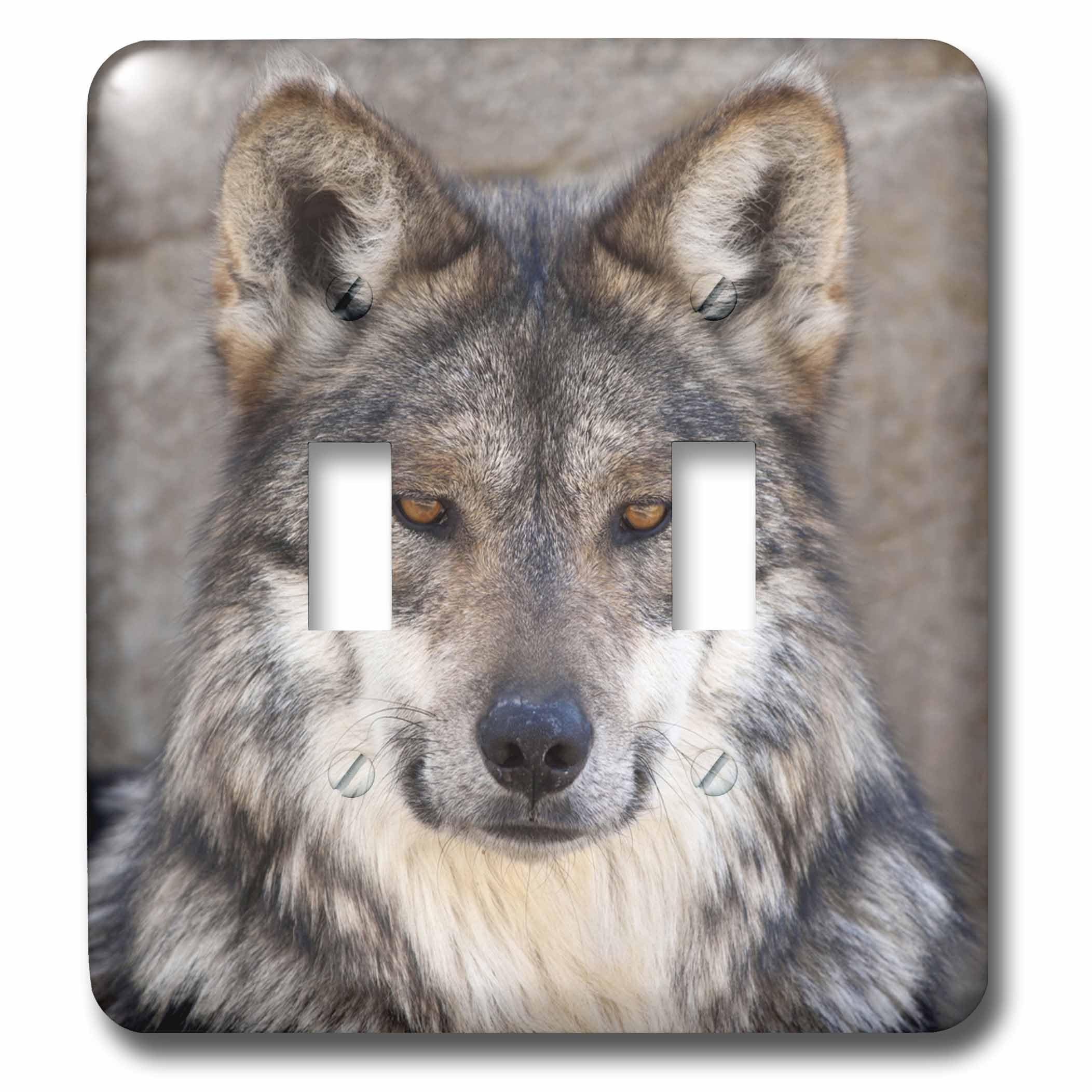 Interrupteur à bascule double loup de collection par Brenda Tharp