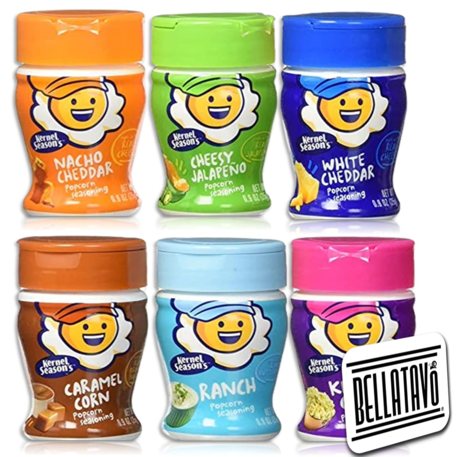Buy Mini Popcorn Seasoning Variety Pack. Includes Six0.9 Oz of Kernel